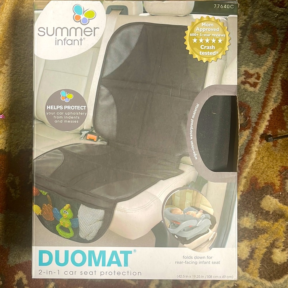Summer infant duomat car seat protector NIB